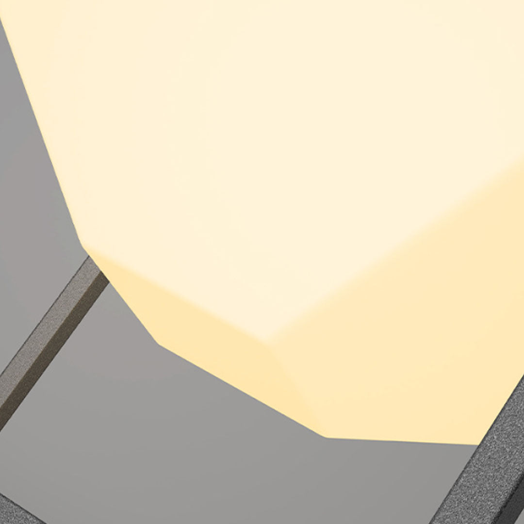 Modern Solar Pillar Light for Outdoor Gardens in Stainless Steel