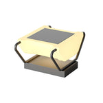 Modern Solar Pillar Lights for Garden Gate, Waterproof Stainless Steel Post Lighting