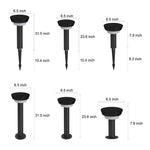 Cylindrical Solar LED Bollard Path Light in Black Aluminum
