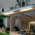 Modern Solar Outdoor Wall Sconce with LED Illumination