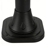 Modern Solar Path Lights in Black Aluminum for Landscape Illumination
