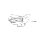 Aria Solar Motion Wall Sconce — Modern Waterproof LED Outdoor Light