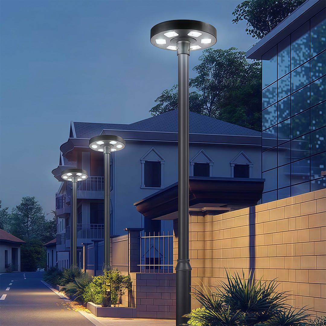 Solar LED High Pole Light for Outdoor Garden and Pathway Illumination