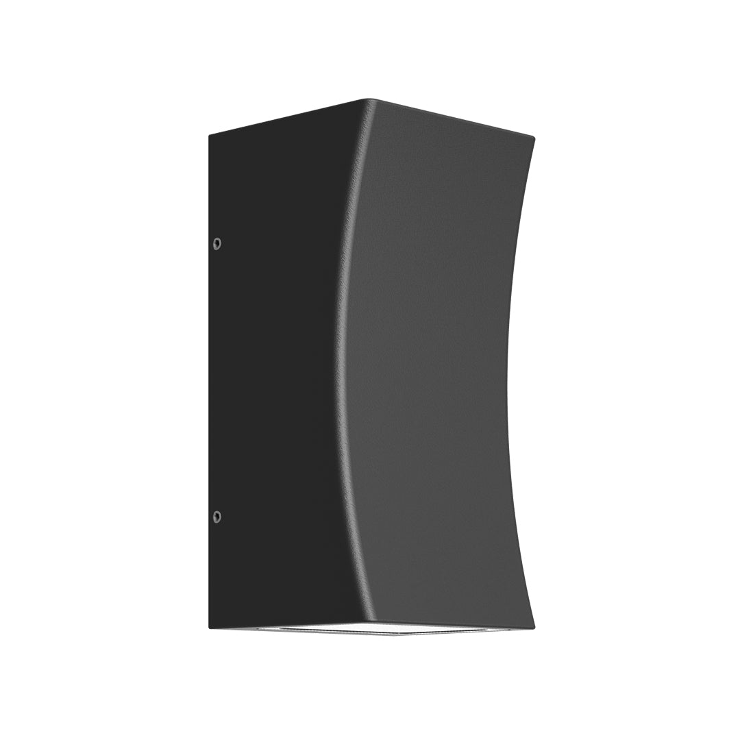 Aria Up-Down LED Outdoor Wall Light in Black Aluminum