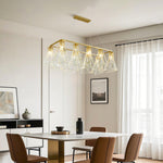Aurelia Crystal Chandelier in Brass, Chrome, or Black