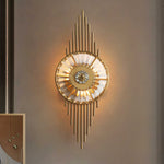 Aurelia Crystal Wall Sconce in Brass Stainless Steel for Modern Interiors
