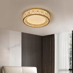 Aurelia Crystal Flush Mount Ceiling Light in Champagne Gold