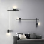 Modern Minimalist Rectangular LED Wall Sconce Set for Bedroom and Living Room