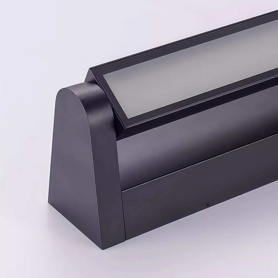 Rotatable Linear LED Wall Sconce in Black Aluminum