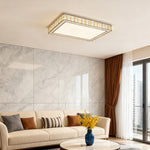 Lumière Cristal LED Flush Mount Ceiling Light in Chrome