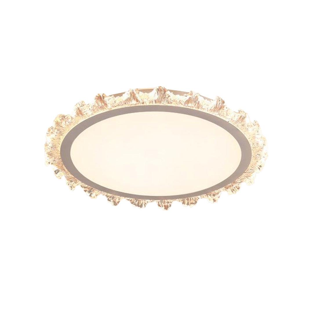 Lumière Rond LED Flush Mount Ceiling Light in White