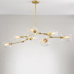 Globe Sputnik Industrial Glass Chandelier Modern Lighting With Customizable Color Shades