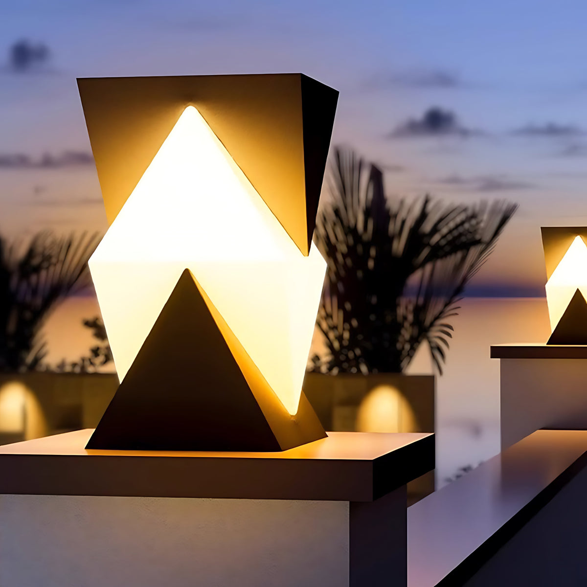 Modern Minimalist LED Pillar Light for Outdoor Spaces
