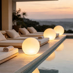 Lumina Sphere LED Floor Lamp for Modern Outdoor Spaces
