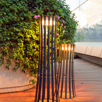 Modern Outdoor Lantern in Black Stainless Steel with LED