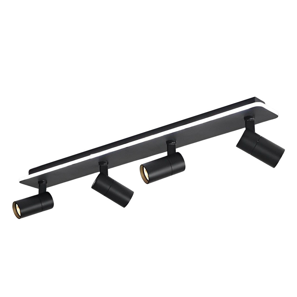 Recessed Adjustable LED Spotlight Fixture, Modern Aluminum Trim