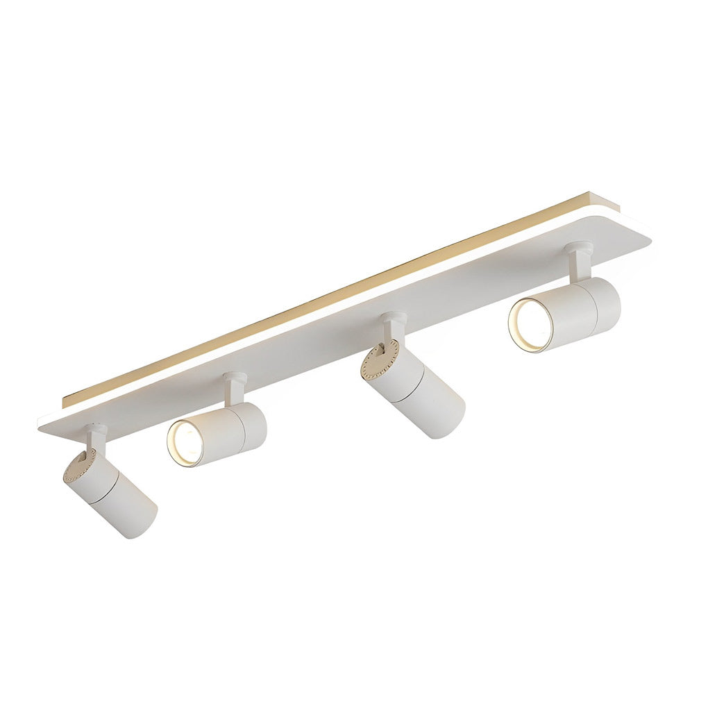 Recessed Adjustable LED Spotlight Fixture, Modern Aluminum Trim