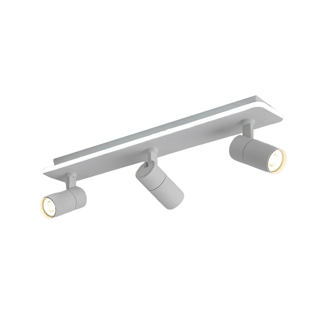 Recessed Adjustable LED Spotlight Fixture, Modern Aluminum Trim