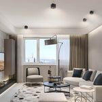 Modern Square LED Recessed Spotlight, Architectural Aluminum Ceiling Light