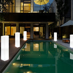 Lumina Square LED Floor Lamp for Modern Outdoor Spaces