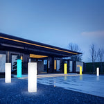 Lumina Square LED Floor Lamp for Modern Outdoor Spaces