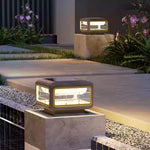 Modern Minimalist Outdoor Pillar Light – Stainless Steel LED Bollard for Courtyards & Villas