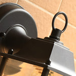 Square Glass Wall Lamp Outdoor Wall Sconce Lighting Led Waterproof Wall Lights