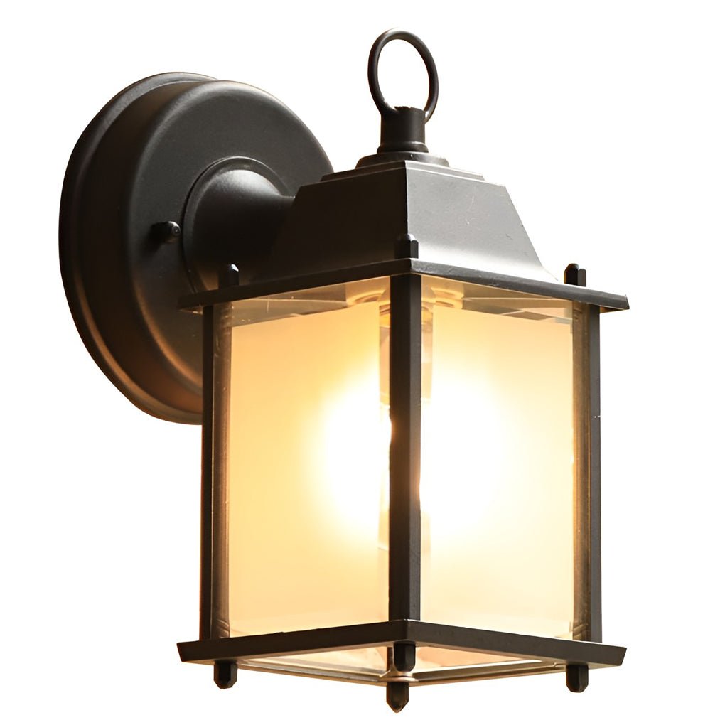Square Glass Wall Lamp Outdoor Wall Sconce Lighting Led Waterproof Wall Lights