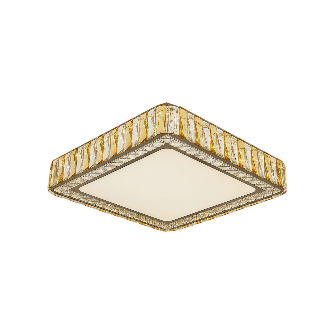 Lumière Cristal LED Flush Mount Ceiling Light in Chrome