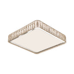 Crystal Flush Mount Ceiling Light Modern Minimalist Chrome LED