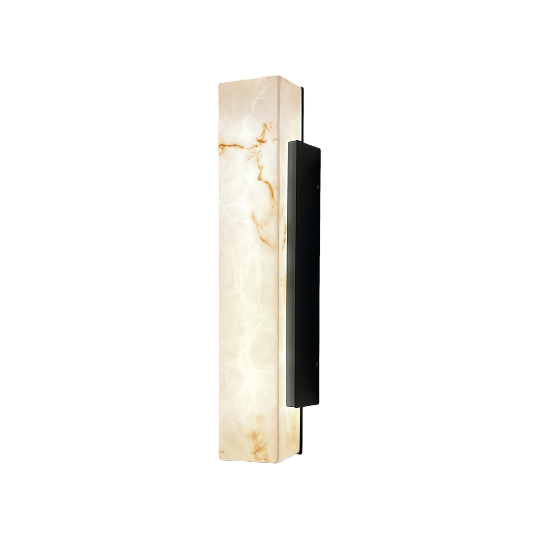 Luma Square Outdoor Wall Light in Cloud Stone Finish
