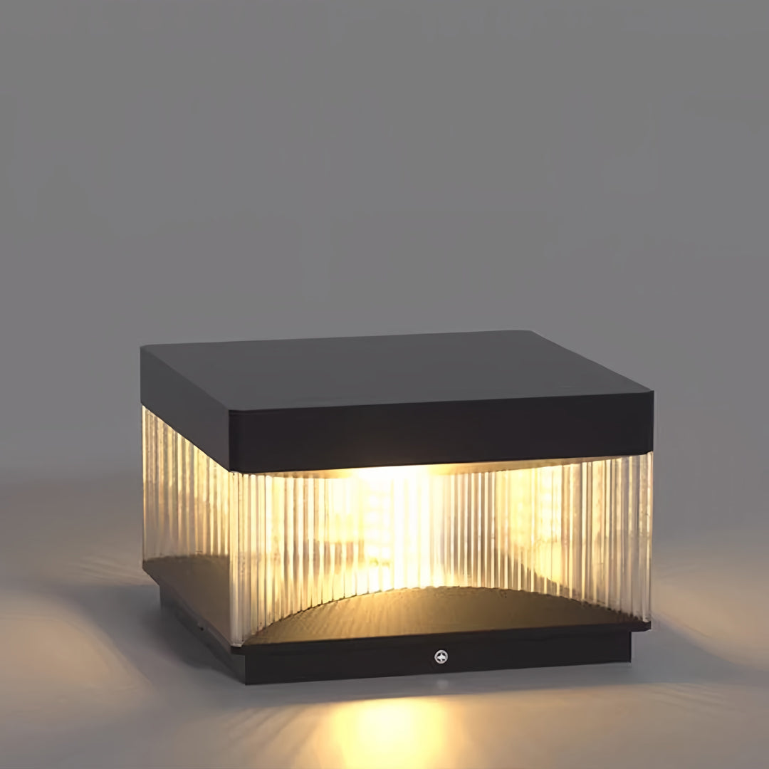 Modern Square Pillar Lights for Outdoor Spaces – IP65 Waterproof LED Post Lights in Black