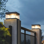 Modern Square Pillar Lights for Outdoor Spaces – IP65 Waterproof LED Post Lights in Black