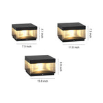 Modern Square Pillar Lights for Outdoor Spaces – IP65 Waterproof LED Post Lights in Black