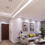 Square LED Recessed Downlight in Black or White for Modern Interiors