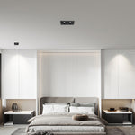 Square LED Recessed Downlight in Black or White for Modern Interiors