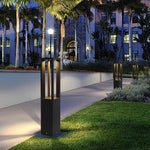 Square Stainless Steel LED Outdoor Landscape Lawn Light for Modern Courtyards