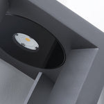 Square Stainless Steel LED Outdoor Landscape Lawn Light for Modern Courtyards
