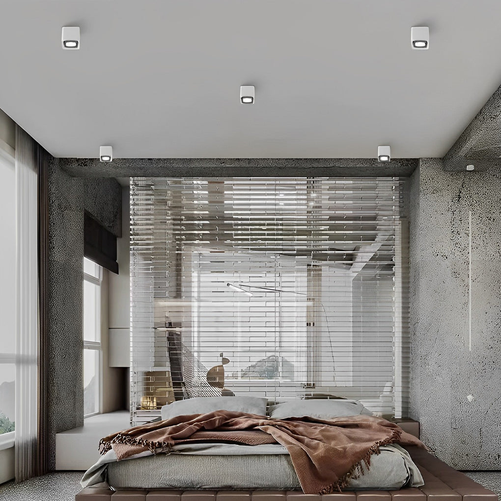Modern Surface Mounted LED Spot Light with Adjustable Heads for Ceilings