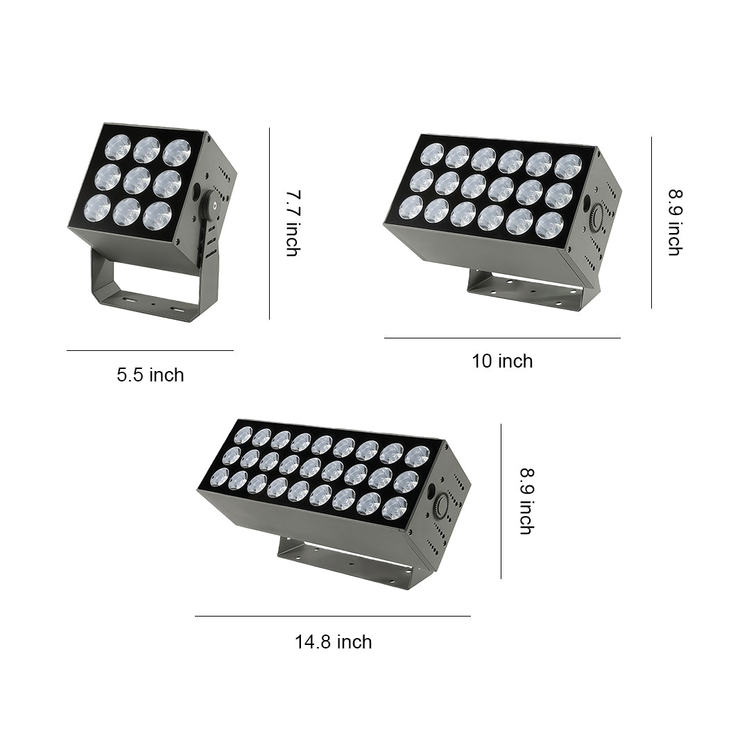 Architectural Square LED Wall Wash Light – IP67 Waterproof Outdoor Luminaire