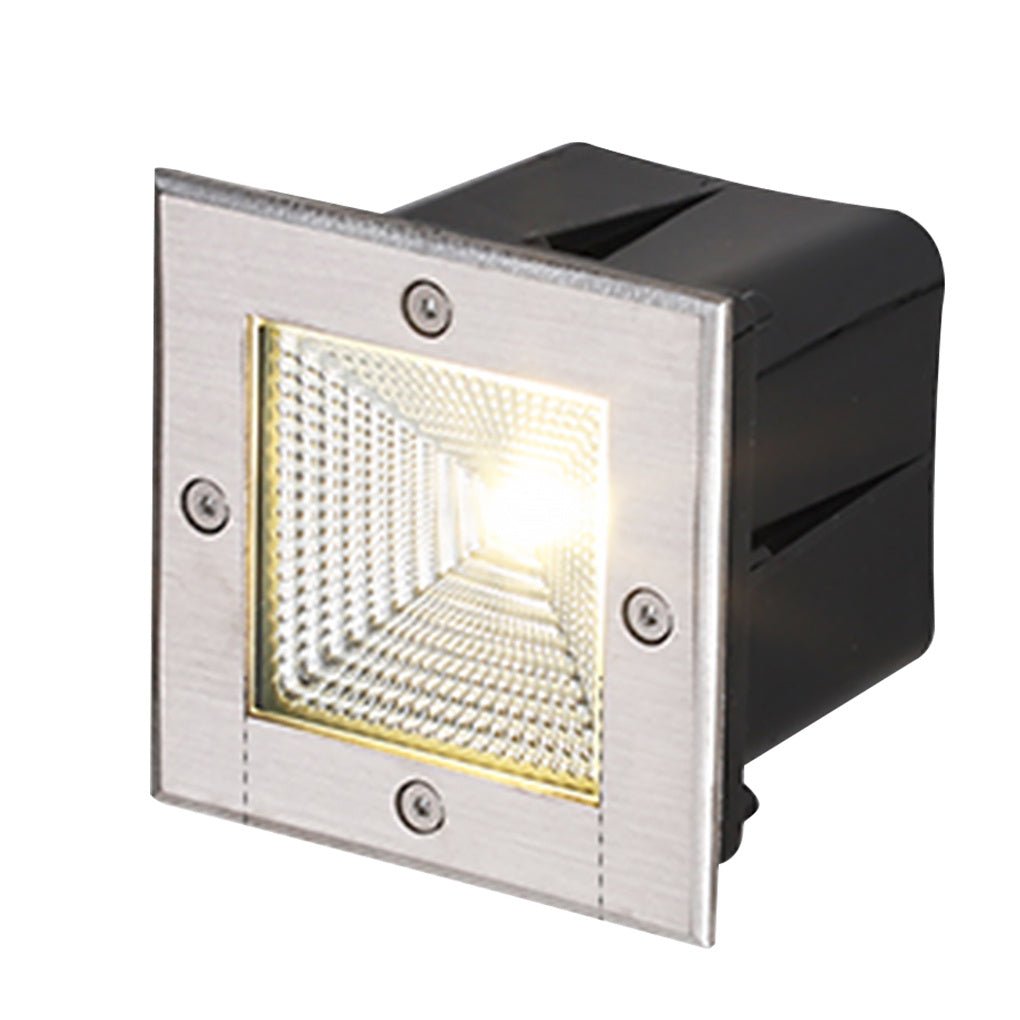 Square 90 260V In Wall Recessed 4W Led Step Lights For Outdoor Stairs Deck And Patio