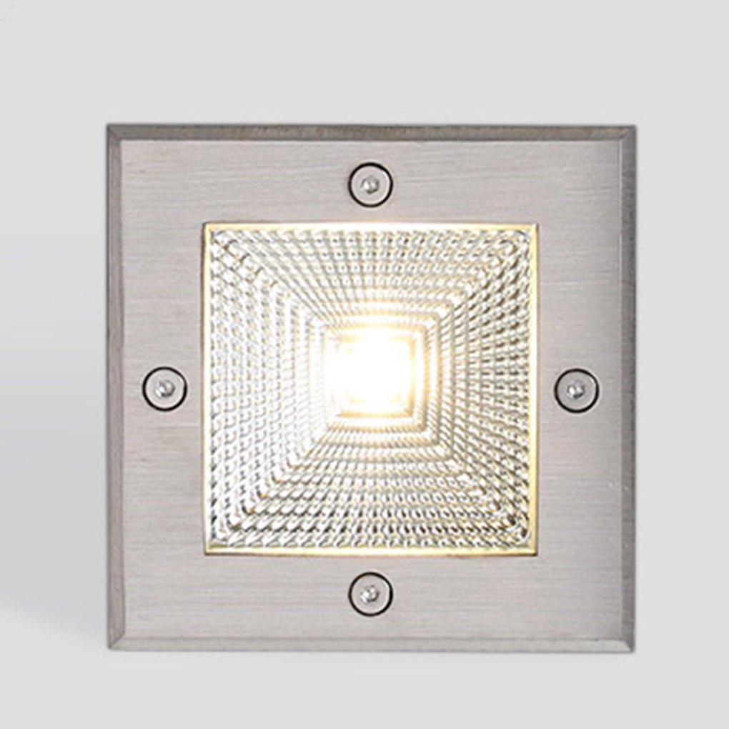 Square 90 260V In Wall Recessed 4W Led Step Lights For Outdoor Stairs Deck And Patio