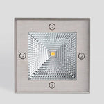 Square 90 260V In Wall Recessed 4W Led Step Lights For Outdoor Stairs Deck And Patio