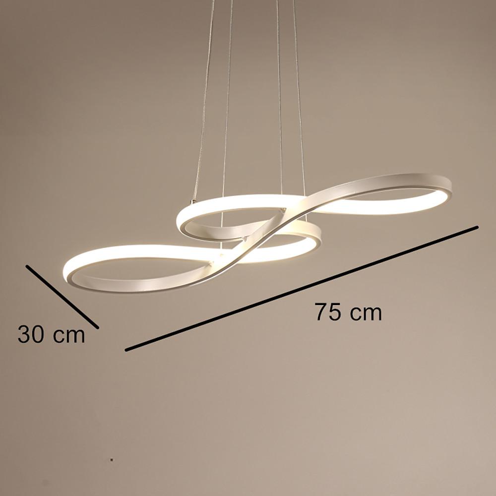 Aurelia Geometric Semi-Flush LED Chandelier in Metal and Silicone
