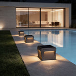 Modern Stainless Steel Outdoor Pillar Light, Minimalist Black LED Post Light