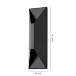 Asymmetrical Stainless Steel LED Up and Down Wall Light, IP65 Outdoor Sconce
