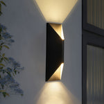 Asymmetrical Stainless Steel LED Up and Down Wall Light, IP65 Outdoor Sconce