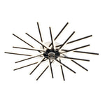 Aurelia Iron Ceiling Fan with Dimmable LED Light – Modern Flush Mount