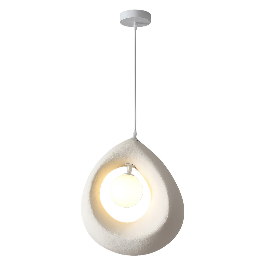 Wabi-Sabi Japanese Pendant Light with Adjustable Cord
