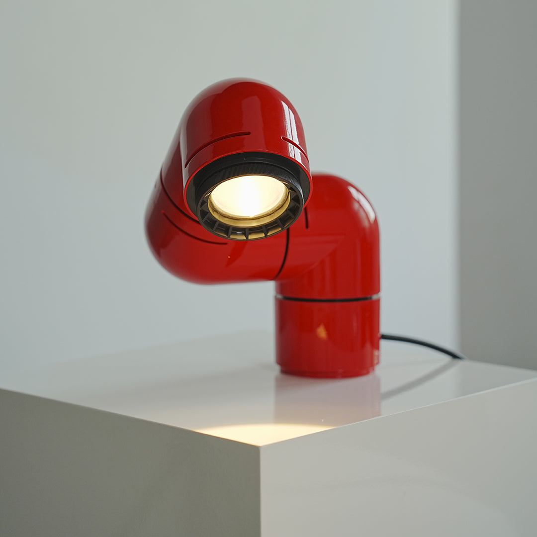 Modern Rotating Pipe Table Lamp with LED Warm Light